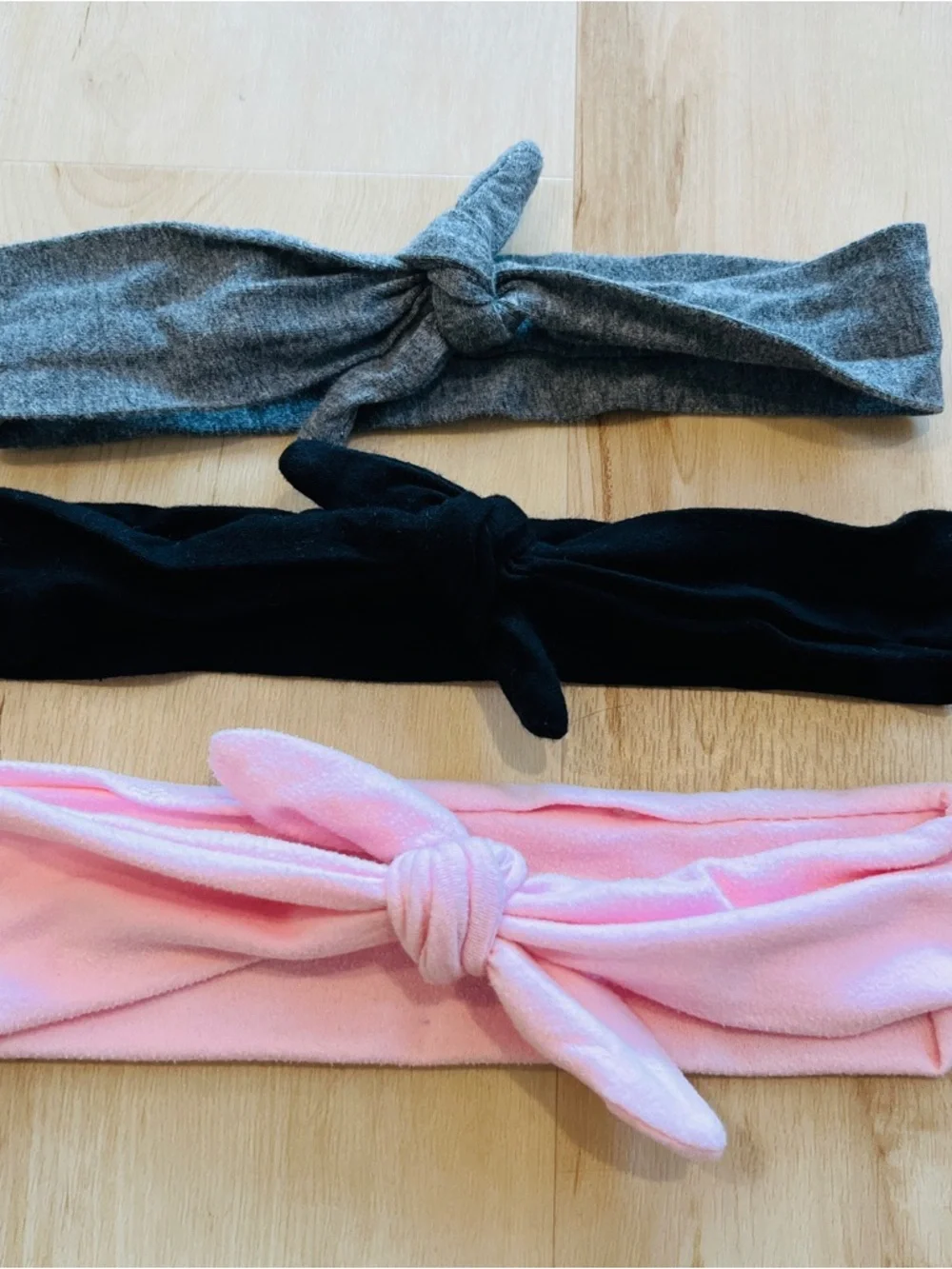 3pk Knotted Jersey Cotton Headbands